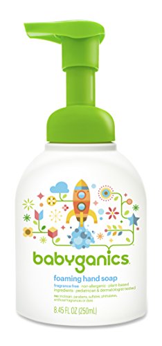 BabyGanics Fine & Handy Foaming Hand Soap, Unscented, 8.45 Ounce