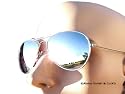 Retro Pilotenbrille Pornobrille Sonnenbrille silber Alsino 705