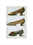 Ladies' Fancy Dress Shoes in Bronze and Black, 1900 by T. Watson Greig,10.2 in. x 14 in.