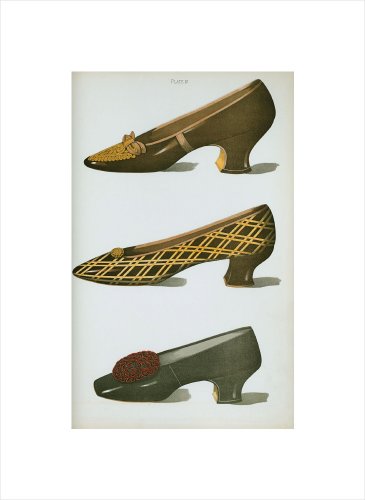 Ladies' Fancy Dress Shoes in Bronze and Black, 1900 by T. Watson Greig poster print,10.2 in. x 14 in