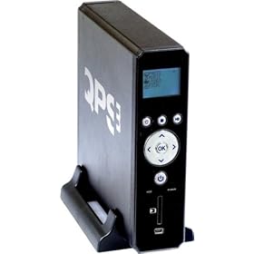 QPS - Disque dur externe usb2  Multimedia 3"5 Profil_35_DivX Noir, 500 Go Retail avec lecteur de cartes SD/MMC
