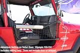 Olympic 4X4 133-1XX Adventure Netting for Olympic Jeep Safari Doors