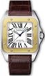 NEW CARTIER SANTOS 100 XL MENS GOLD & STEEL WATCH W20072X7