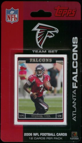 2006 Topps Atlanta Falcons Limited Edition Football Cards Team Set (12 Cards) - Not Available in Packs - Includes Michael Vick, keith Brooking, Roddy White, Alge Crumpler, DeAngelo Hall, Patrick Kerney, Warrick Dunn, and more!