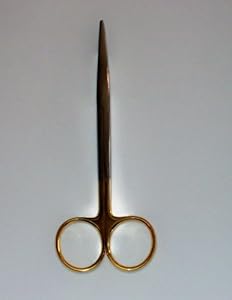 Metzenbaum Scissors Straight 14cm - Gold Plated Handle & German Stainless Steel