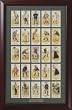 Framed Cope's Golfers English Tobacco Cards