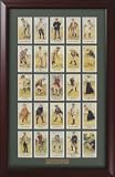 Framed Cope's Golfers English Tobacco Cards