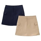 Junior Girls Uniform Patch-Pocket Skort