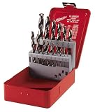 Milwaukee 48-89-0025 15 Piece 1/16-Inch to 1/2-Inch Cobalt Twist Drill Bit Assortment in Metal Index