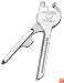 Swiss Tech UKTBS Utili-Key 6-in-1 Polished Stainless Steel Key Ring Multi-Tool, Gift Box