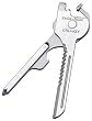 Swiss Tech UKTBS Utili-Key 6-in-1 Polished Stainless Steel Key Ring Multi-Tool, Gift Box