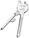 Swiss Tech UKTBS Utili-Key 6-in-1 Polished Stainless Steel Key Ring Multi-Tool, Gift Box