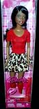 Barbie Glam Nikki Doll with Red Bluse and Leopard Skirt