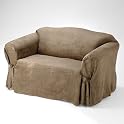 Chenille Loveseat Slipcover - Toast