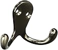 Stanley National Hardware V8007 3" Basic Double Robe Hooks in Antique Pewter