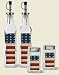 Grand Old Flag Americana Oil Bottle and Salt and Pepper Shaker Gift Set