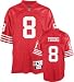 Steve Young Red Reebok NFL Premier 1990 Throwback San Francisco 49ers Jersey - Medium