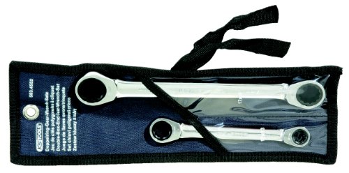 Clés polygonales KS Tools 503.4552 Jeu de 2 clés polygonales à cliquet Diamètre 10 x 13/17 x 19 mm trousse SPECIAL PRICE
