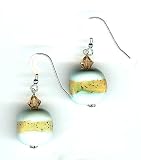 Unikite and Swarovski Crystal Sterling Silver Earrings by SilverChicks