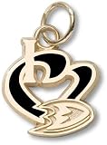 Anaheim Ducks "I Heart Foot" 1/2" Enameled 10K Enamel Pendant