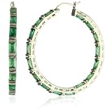 <b>Cubic Zirconia by Kenneth Jay Lane Emerald Sha</b>