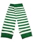 St.Patrick's Day Green Striped Pair Of Arm Warmers