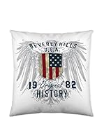 BEVERLY HILLS POLO CLUB Funda De Cojín Trinity (Blanco/Gris)