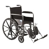 Invacare V18PLR Veranda Wheelchair 18 x 16 Inch with Permanent Arms and Legrests