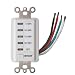 Woods 59007 Decora Style 30-15-10-5 Minute Preset Wall Switch Timer, White, 30-Minute