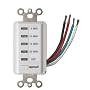 Woods 59007 Decora Style 30-15-10-5 Minute Preset Wall Switch Timer, White, 30-Minute
