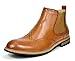 Bruno MARC BERGEN-05 Men's Classic Wing-tip Perforated Leather Lining Chelsea Ankle Boots