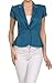 SASSY APPAREL Women's Stylish Single Button Solid Blazer Peplum Jacket