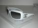 Chanel 6022 Sunglasses Sun Glasses GREY Lens WHITE Frame