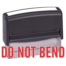Large Do Not Bend Stamp