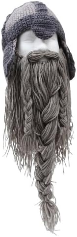 Ski/Snowboard Warrior Beard Face Mask - Grey