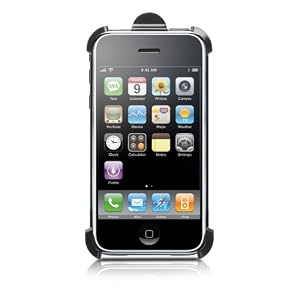 Philips DLA40110/10 Kfz-Halter f�r iPhone 3G (L�ftungsschlitz, 360� drehbar sowie G�rtel-Clip inkl. Standf��)