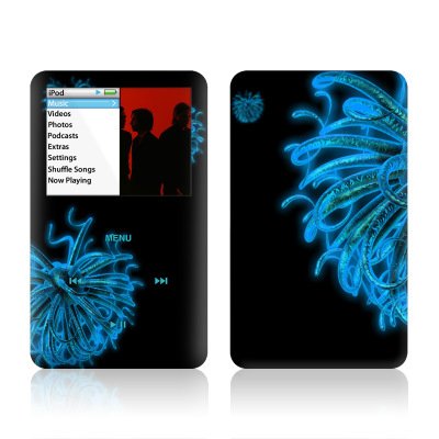 Apple iPod Classic用保護シール【Blue Virii】