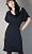 Dawn Dress Blue and Black Stripes