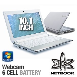 Gateway LT2110u 10.1-Inch White Netbook - Over 8 Hours of Battery Life