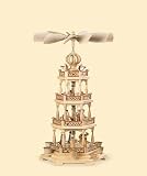 Weihnachtspyramiden 3-stöckige Pyramide - Heilige Geschichte - 58 cm