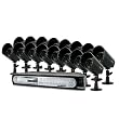 Defender SENTINEL4 Web Ready 16 Channel DVR Security System Digital Video Recorder with 16 Indoor/Outdoor Hi-Res Night Vision Surveillance Cameras