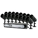 Defender SENTINEL4 Web Ready 16 Channel DVR Security System Digital Video Recorder with 16 Indoor/Outdoor Hi-Res Night Vision Surveillance Cameras