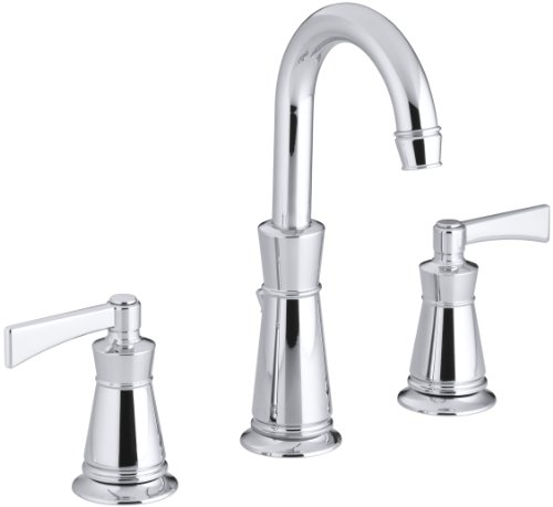 KOHLER K-11076-4-CP Archer Lavatory Faucet with 8-Inch Centers, Polished Chrome