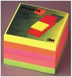 3M Post-it Notes In Neon Colors, 3in. x 3in., Pack Of 5