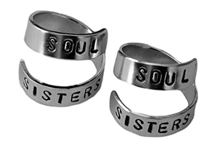 Soul Sisters Pair Rings Sister Match Rings Best Friends Bff Ring Love And Friendship Jewelry Sisters Besties Twist Rings Lnjtendt 71
