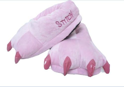 2012 Fashionable Green Blue Pink Yellow Fleece Quilted Warm Animal Slippers Paw Stitch Women&amp;girl Indoor Shoes Slippers Plush --- Pink -- 50%off Promotion