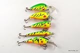 Lot of 5 Color Themed Fishing Lures for Bass/Trout