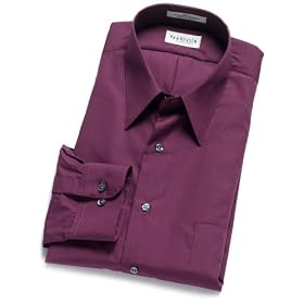 Van Heusen Men's Wrinkle Free Poplin Solid Long Sleeve