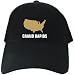 Caps Black " Map Grand Rapids " Michigan Usa City