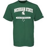 Russell Michigan State Spartans Green Baseball T-shirt